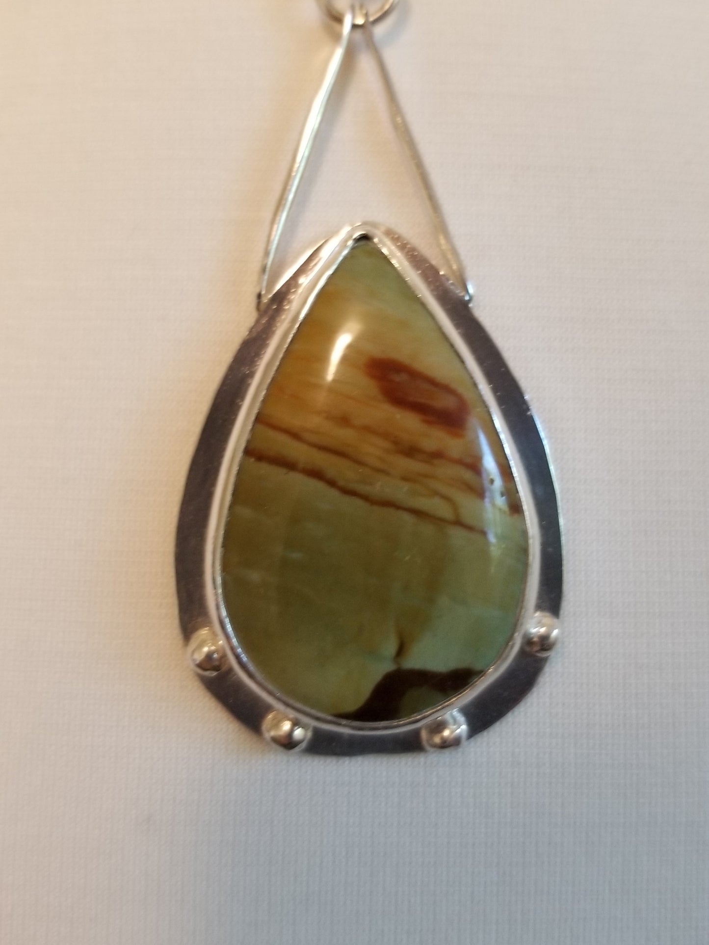 Pendant with Polychrome Jasper