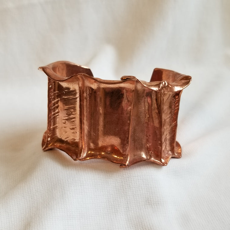 Textured Copper Bracelet